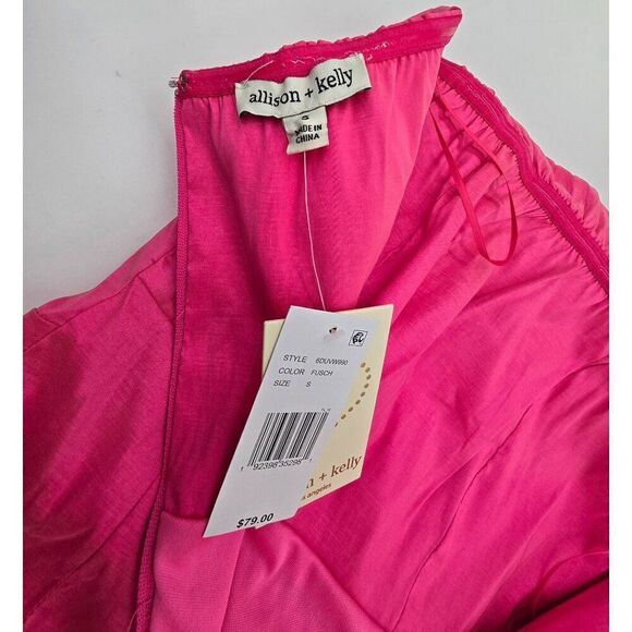 Allison + Kelly Womens Strapless Pink Mini Dress Size S New - Picture 6 of 7